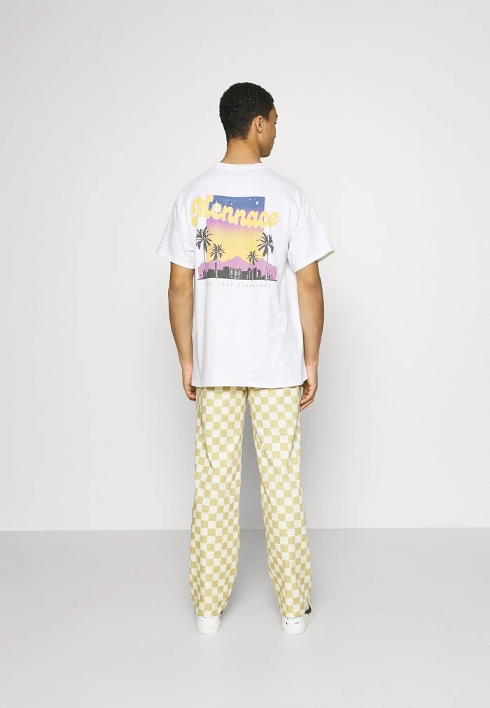 Mennace Mennace SUNDAZE BOULEVARD – Print T-shirt – White