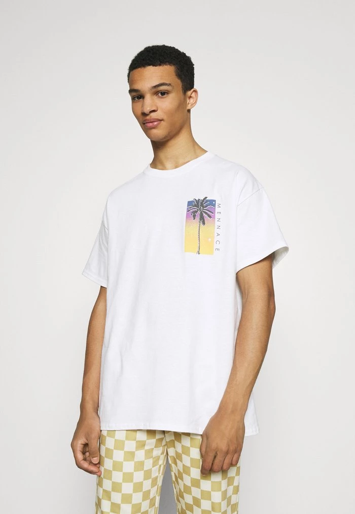 mennace Mennace SUNDAZE BOULEVARD – Print T-shirt – White