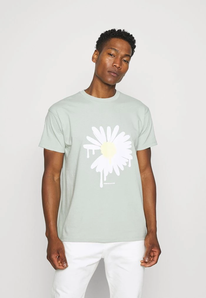 mennace Mennace SUNDAZE DAISY REGULAR UNISEX – Print T-shirt – Green
