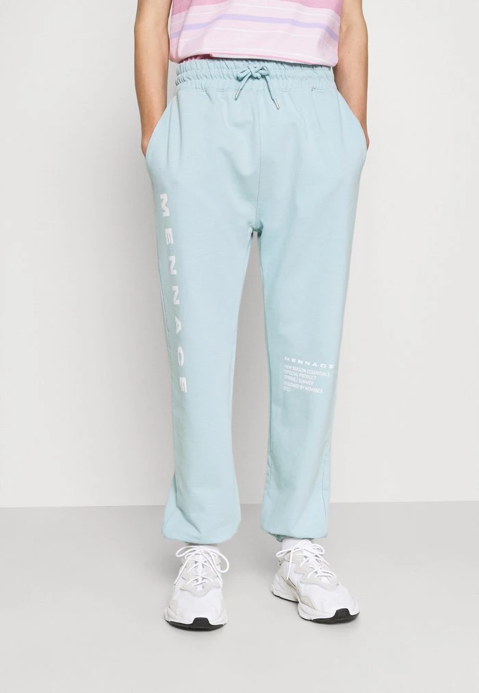 mennace MENNACE SUNDAZE FACE – Tracksuit Bottoms – Light Blue