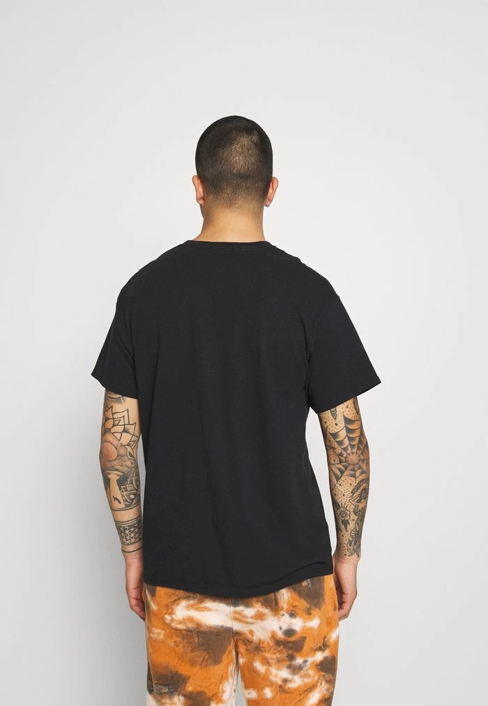 Mennace Mennace SUNDAZE FLOWER CLOUD – Print T-shirt – Black