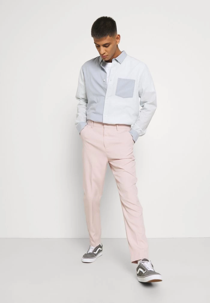 Mennace Mennace SUNDAZE TAPERED FIT SUIT TROUSER – Chinos – Pink