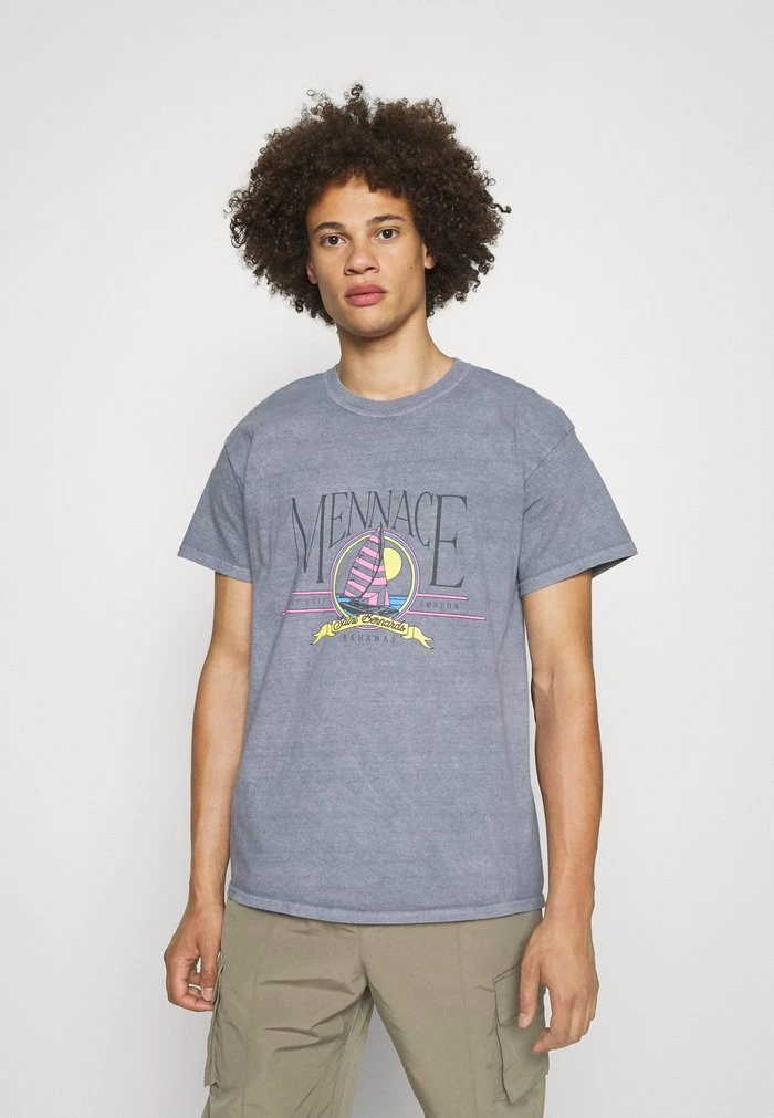 Mennace Mennace SUNDAZE YACHT REGULAR SHIRT – Print T-shirt – Grey