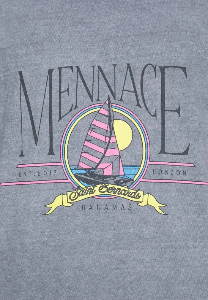 Mennace Mennace SUNDAZE YACHT REGULAR SHIRT – Print T-shirt – Grey