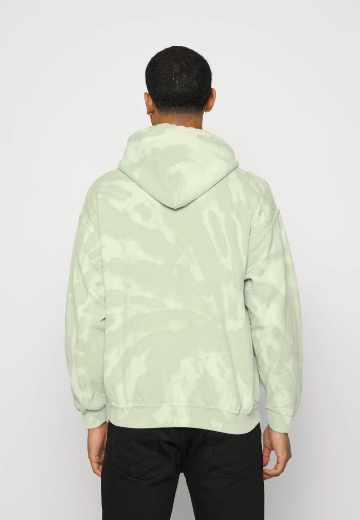 Mennace Mennace SWIRL DYE MOTOR HOODIE – Sweatshirt – Light Green
