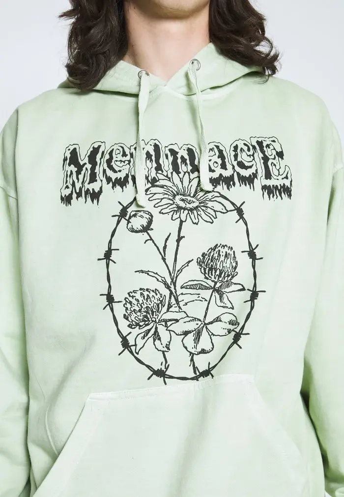 Mennace Mennace TATTOO HOODIE – Sweatshirt – Light Green
