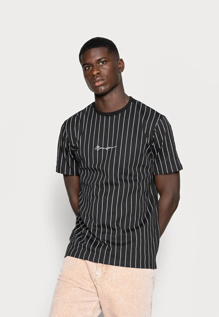 mennace Mennace TEE WITH EMBROIDERY – Print T-shirt – Black