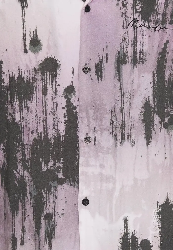 Mennace Mennace TIE DYE BOWLING UNISEX – Shirt – Purple