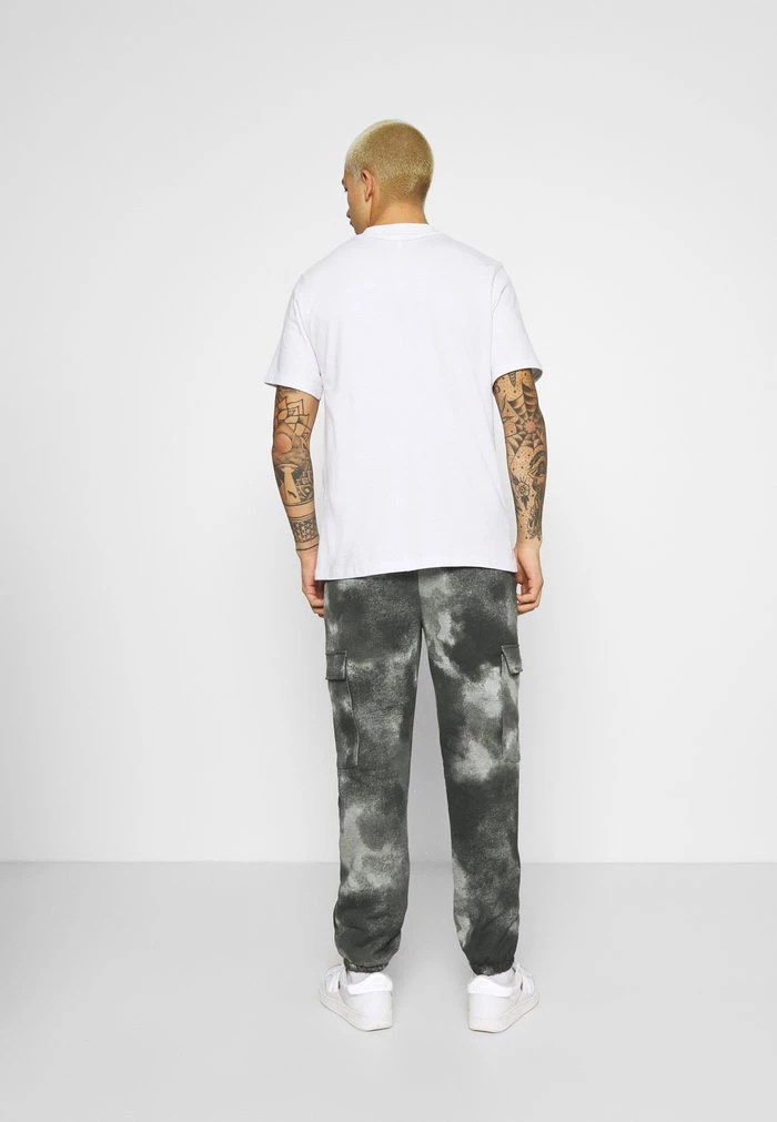 Mennace Mennace TIE DYE TEXTURE MIX – Tracksuit Bottoms – Charcoal