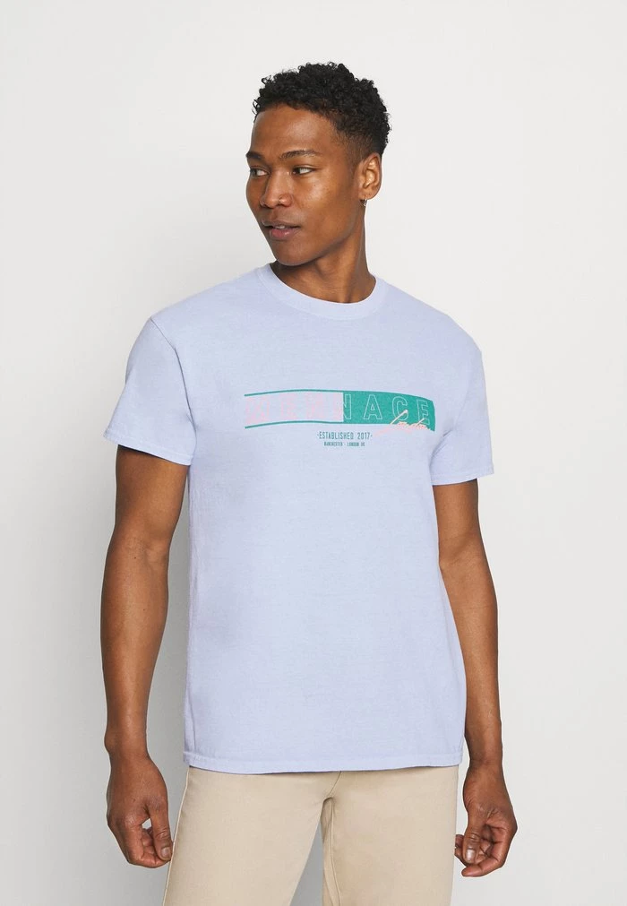 mennace Mennace TRACK 2017 REGULARSS – Print T-shirt – Light Blue