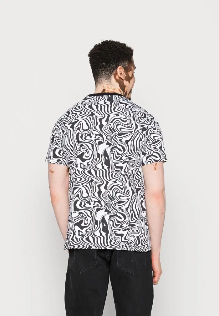 Mennace MENNACE UNISEX WAVY PRINT – Print T-shirt – Multi