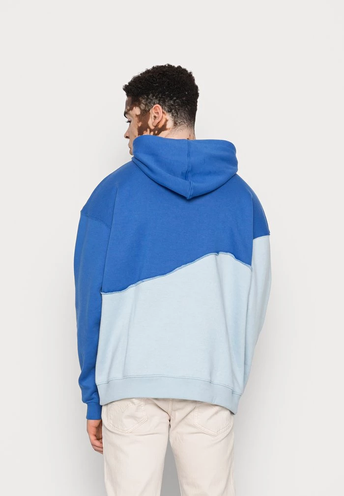 Mennace MENNACE UNISEX WAVY SEAM HOODIE – Hoodie – Blue