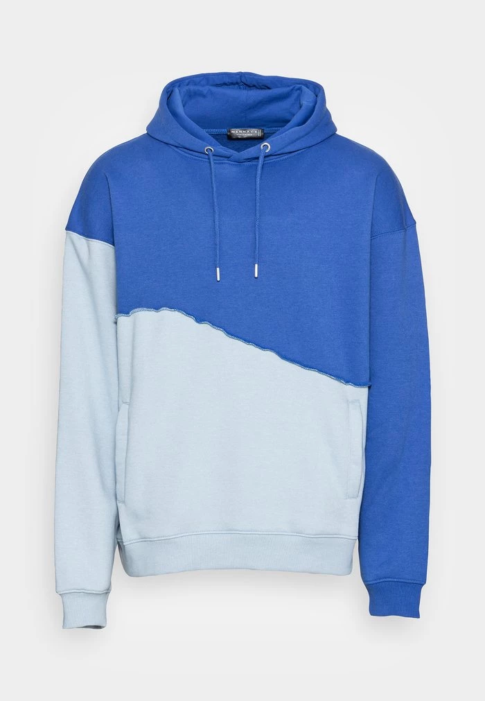 Mennace MENNACE UNISEX WAVY SEAM HOODIE – Hoodie – Blue