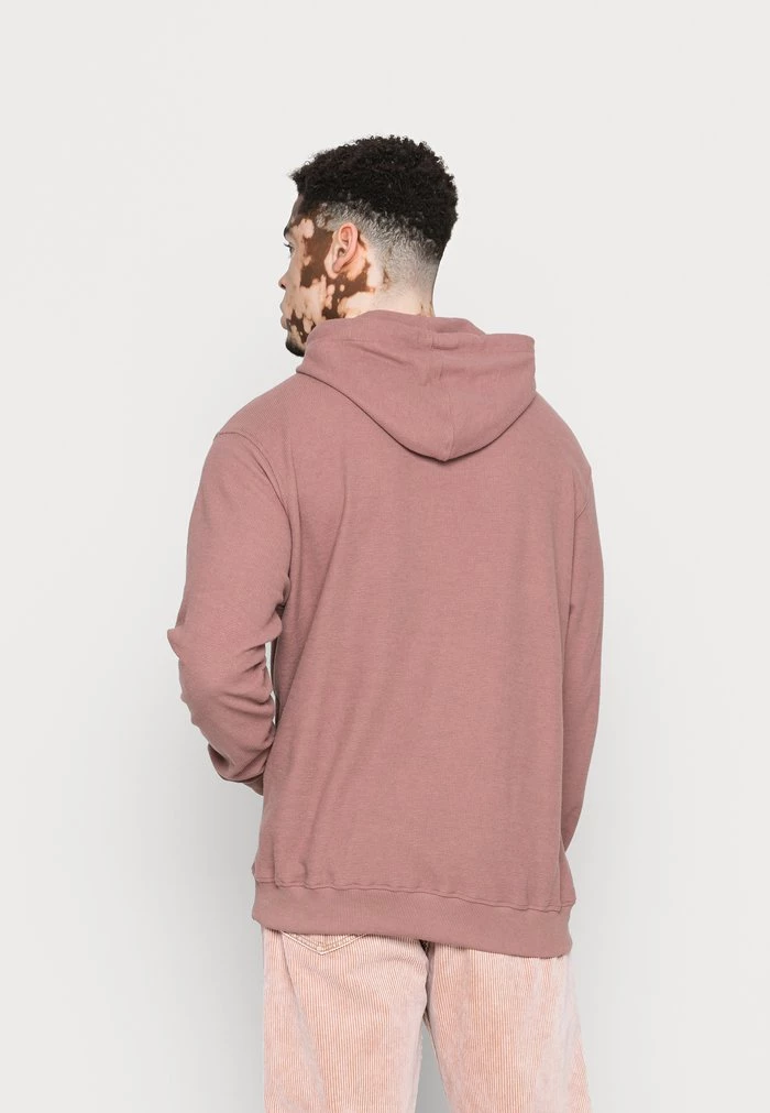Mennace MENNACE WAFFLE TEXTURE HOODIE UNISEX – Hoodie – Dusty Pink