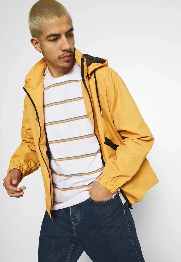 Mennace Mennace WASHED TECH JACKET – Summer Jacket – Orange