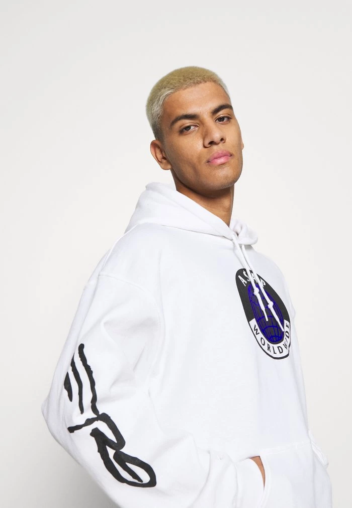 Mennace Mennace WORLDWIDE GLOBE HOODIE – Hoodie – White
