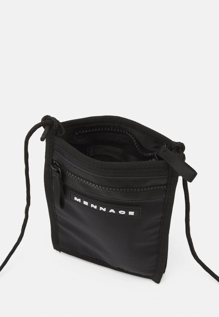 Mennace Mennace ZIP NECK POUCH UNISEX – Across Body Bag – Black