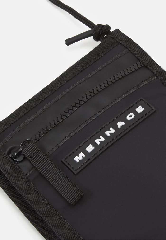 Mennace Mennace ZIP NECK POUCH UNISEX – Across Body Bag – Black