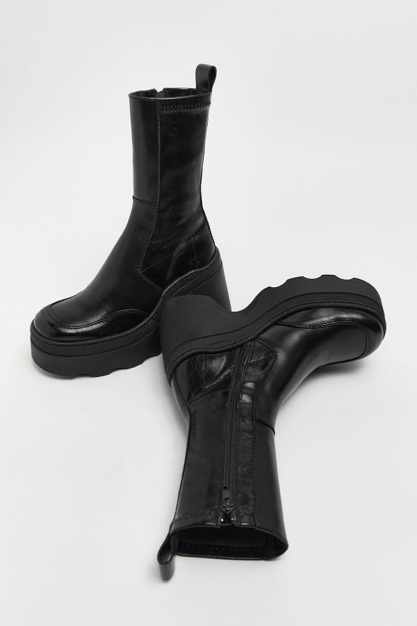 Miista Deandra Boots Black Stretch Polished Leather