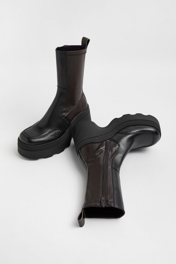 Miista Deandra Boots Brown Bicolour Stretch Grain Leather