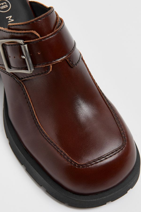 Miista Alanys Mules Brown Brushed Leather