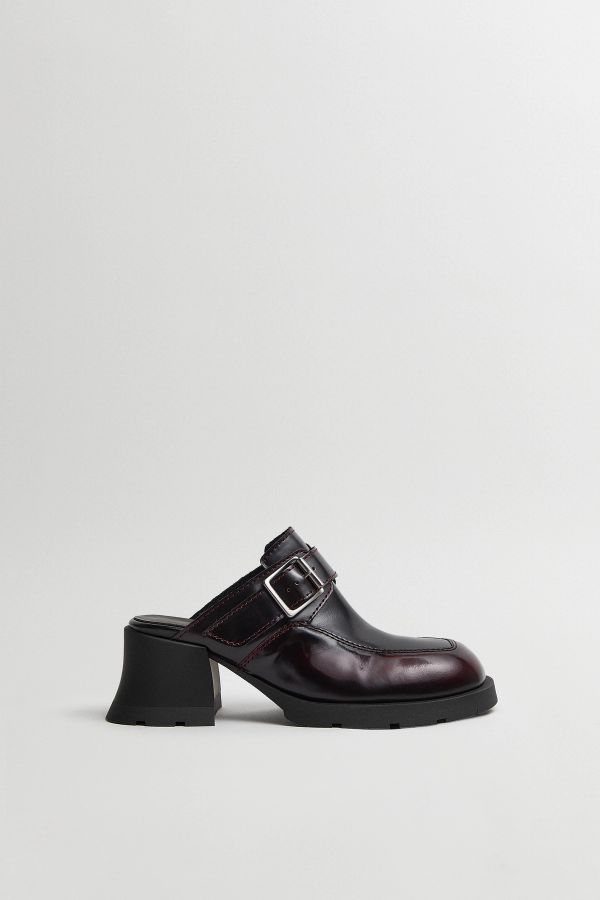 Miista Alanys Mules Burgundy Brushed Leather