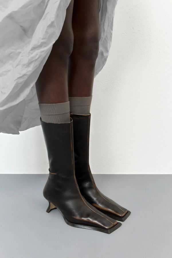 miista Alfa Boots Brown Brushed Leather