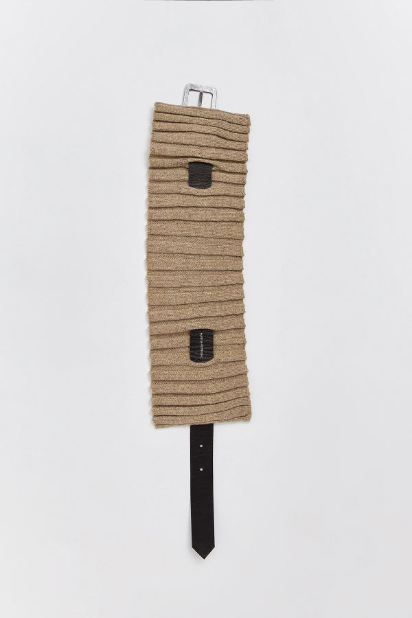 Miista Alida Collar Camel Cashmere Wool Blend