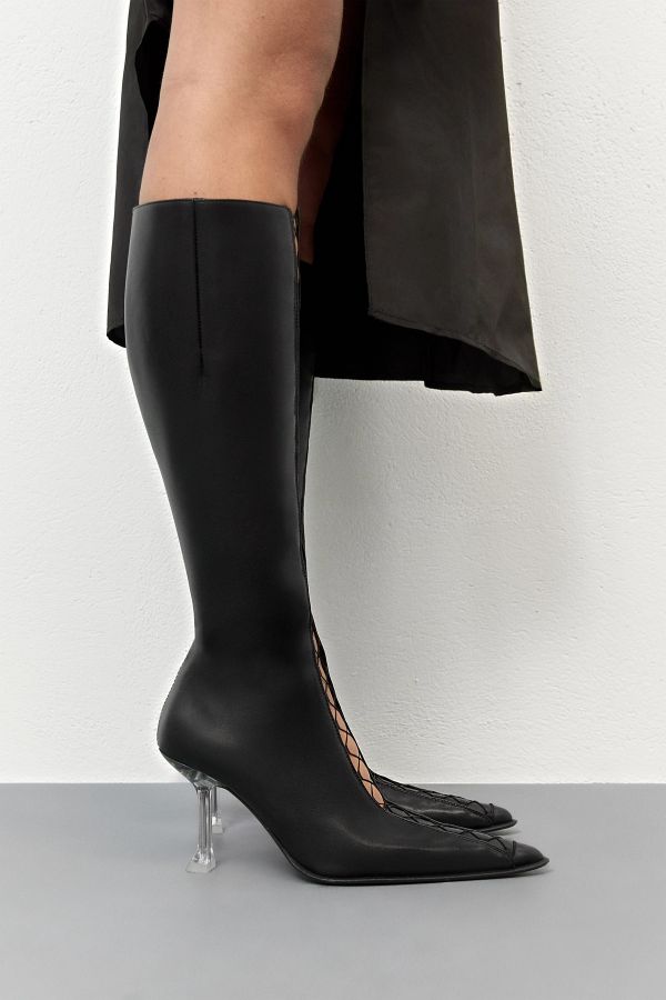Miista Aline Boots Tall Black Leather