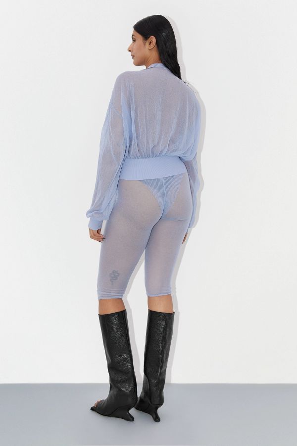 Miista Amber Cardigan Blue Sheer Organic Cotton