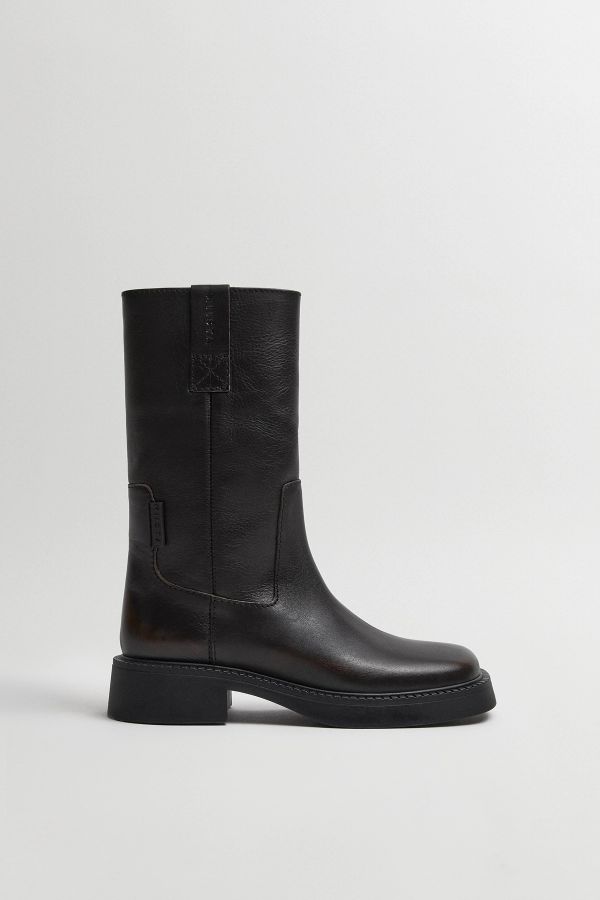 miista Aron Boots Brown Brush Off Textured Leather