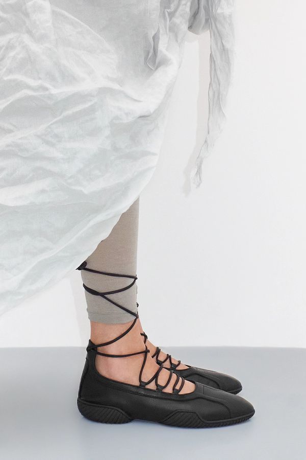 Miista Averie Ballerinas Black Lace Leather