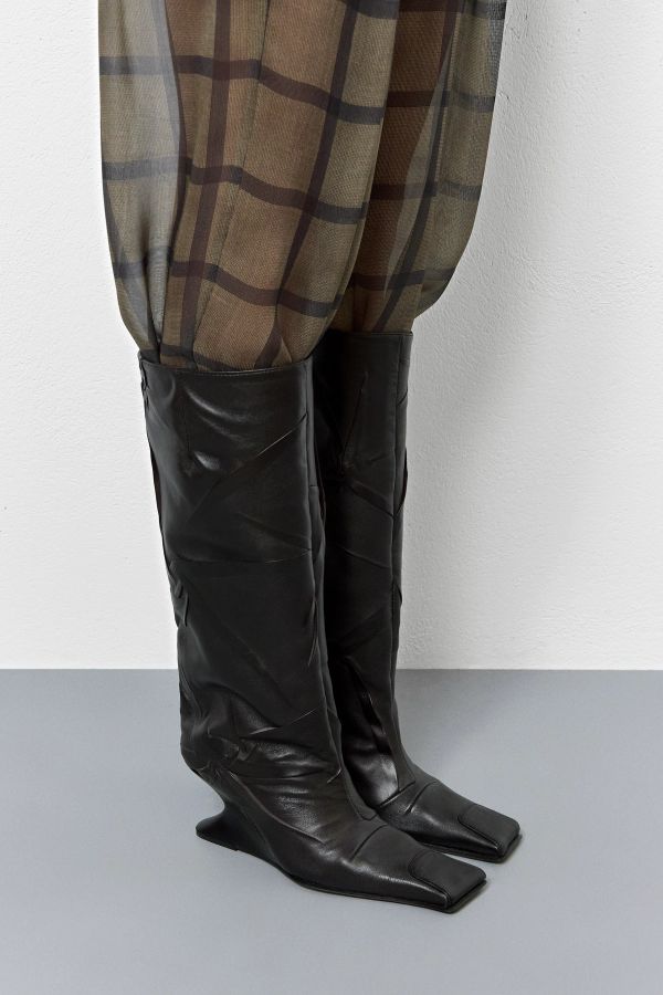 Miista Ayleen Boots Star Wrinkle Black Leather