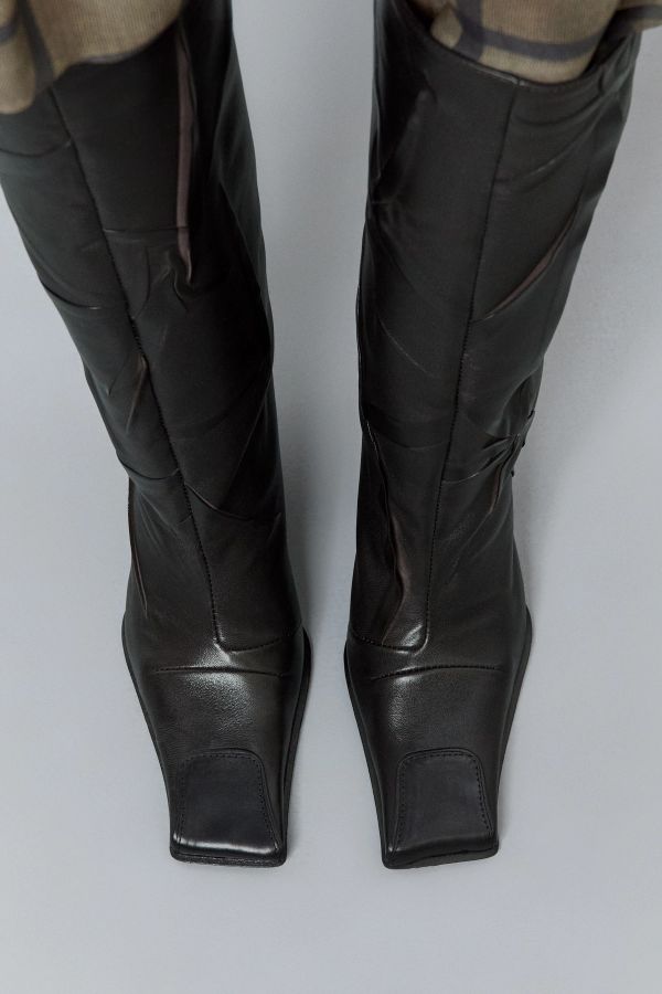 Miista Ayleen Boots Star Wrinkle Black Leather
