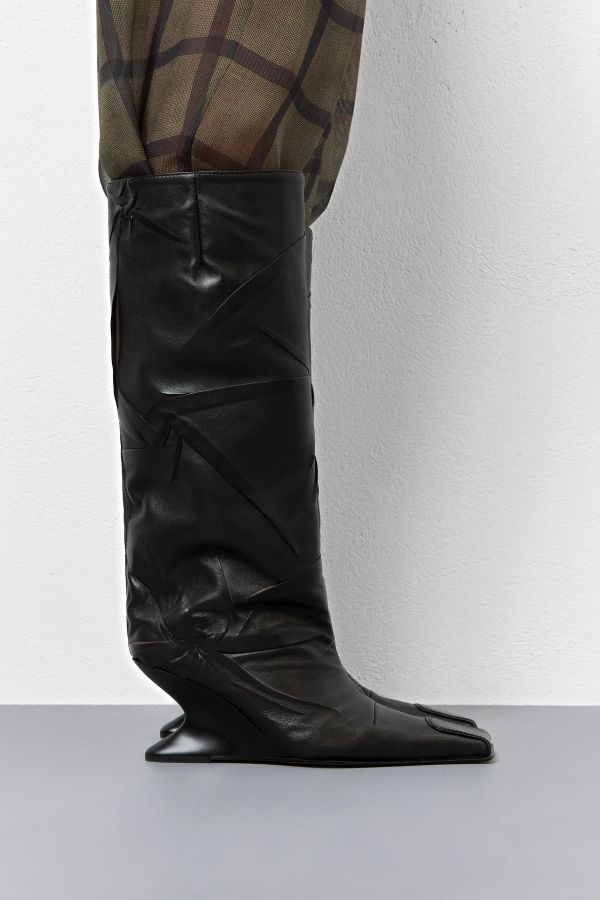 miista Ayleen Boots Star Wrinkle Black Leather