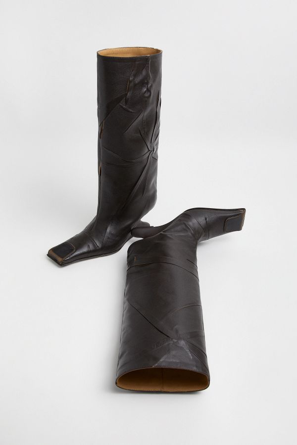 Miista Ayleen Boots Star Wrinkle Brown Leather