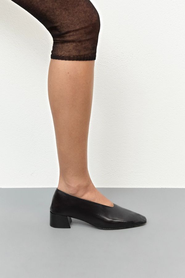 Miista Bibi Courts Black Leather