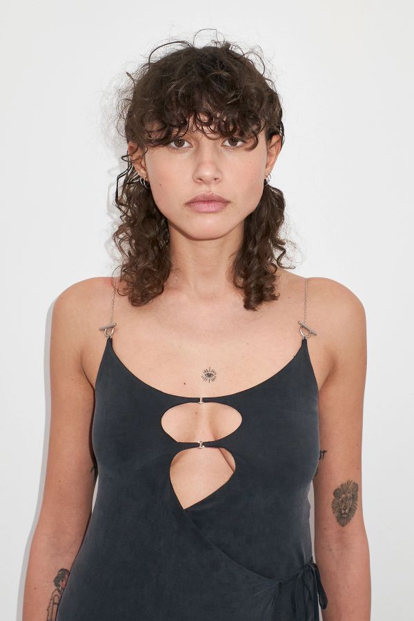 miista Bisera Dress Washed Black Cupro