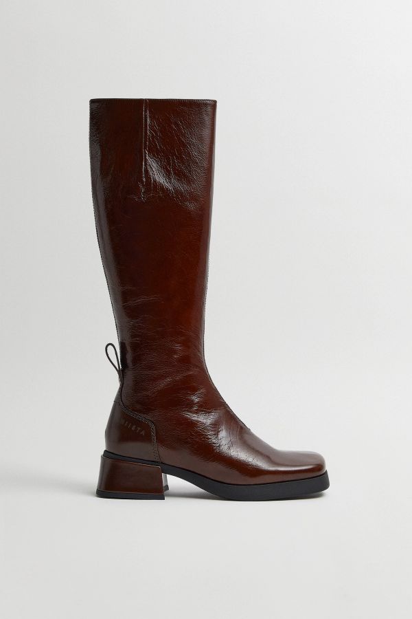 Miista Brunildha Boots Brown Patent Leather