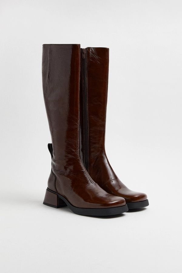 Miista Brunildha Boots Brown Patent Leather