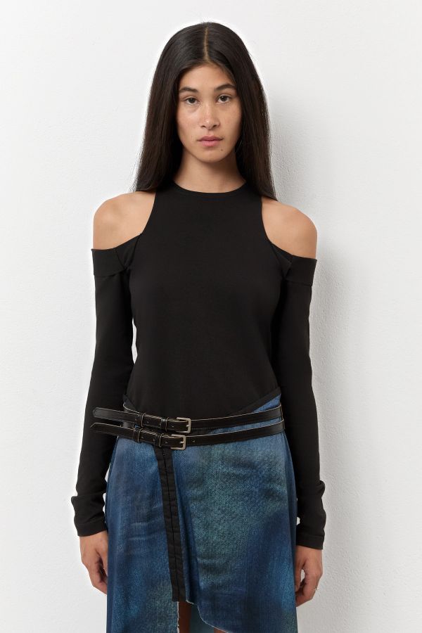 miista Calypsa Top Black Off-Shoulder