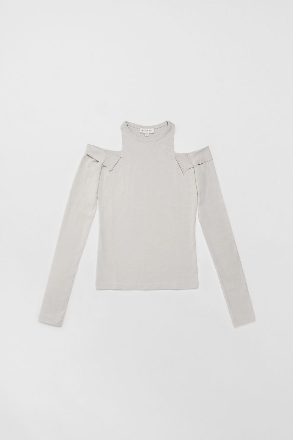 Miista Calypsa Top Grey Off-Shoulder
