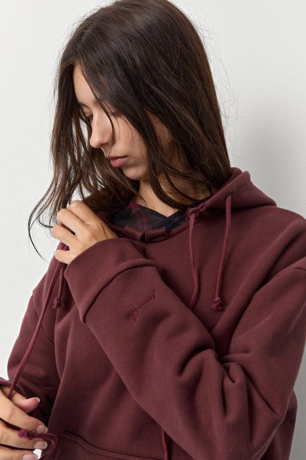 Miista Carly Hood Pigment Burgundy Fleece