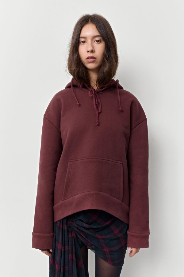 miista Carly Hood Pigment Burgundy Fleece