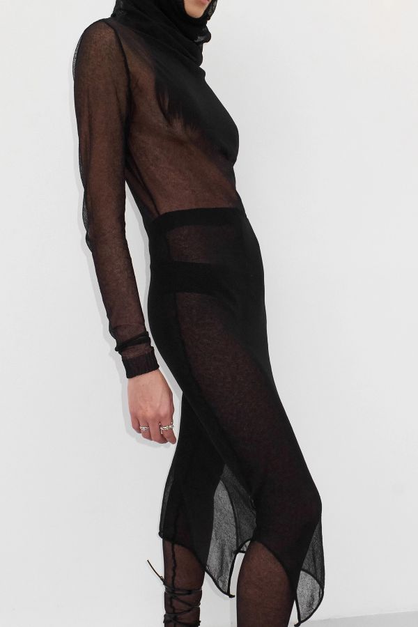 Miista Carya Trousers Black Knit Organic Cotton