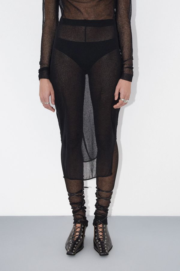 miista Carya Trousers Black Knit Organic Cotton