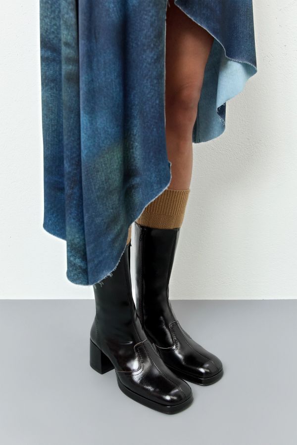 miista Cass Boots Black Shiny Leather