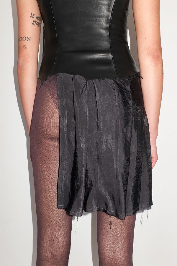 Miista Clare Skirt Washed Black Wrap