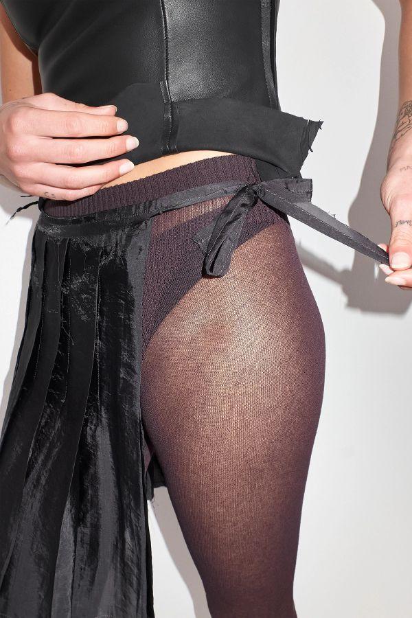 Miista Clare Skirt Washed Black Wrap