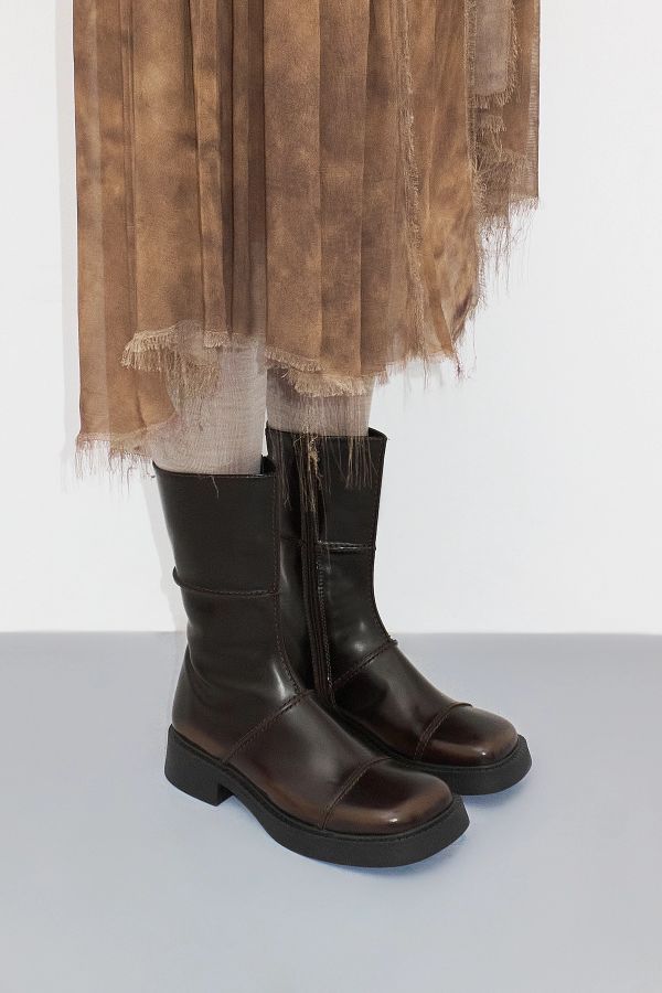 miista Dahlia Boots Brown Brush Off Leather